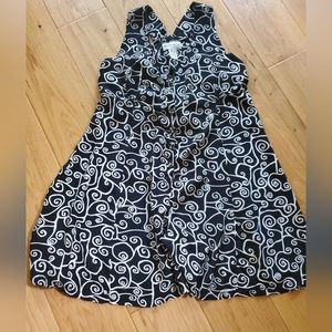 Jumpsuit black and white size 8/9